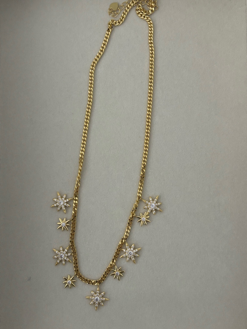 Gold Starburst Pendant Necklace - Women's Jewelry - Picture 2 of 4